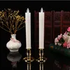 night lights 2pcs/lot Moving Wick Flameless LED Candlestick Long Taper Candle Dancing Flame with Remote Control for Christmas Wedding Decor Lights