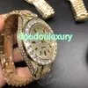 Todo o Iced Out Diamonds Men's Watches the Gold - Face Hip -Hop Rap Style Moda