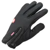 Windstopers luvas anti deslizamento à prova de vento térmica quente touchscreen luva respirável táticas inverno das mulheres dos homens preto zíper Gloves225G