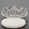Diadèmes de mariée avec strass bijoux de mariage filles filles pommes de vue de fête anniversaire Performance Pageant Crystal Crowns Accessoires de mariage # BW-T071