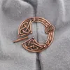 QIHE SIERADEN Brons Holle Gesp Viking Broche Mantel Pins Sluiting Broches voor mannen Viking Sieraden Norse sieraden