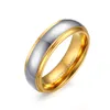 Gravures wolfraam Carbide Men Women Gold Tungsten Wedding Rings Betrokkenheid Band234K