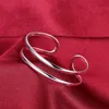 Fashion 925 silver opening bangle woman jewelry neutral minimalist style new design top quality 10pcs/lot