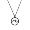 Wave Halskette für Frauen Großhandel Nautische Schmuck Geschenk Ozean Silber Farbe Schmuck Einfache Strand Anhänger Halskette