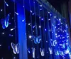 4M100LED 넓은 별 나비 커튼 LED 조명 문자열 깜박이 웨딩 룸 레이아웃 장식