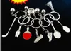 Mini Rotatable Basketball Football Golf keychain keyrings key rings fashion jewelry Christams Gift