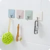 Nouvelle Arrivée Salle De Bain Cuisine Adhésif Crochets Plateau Hanger Organisateur Bâton Sur Porte Tenture Murale Vêtements Porte-Serviette 4 Couleurs