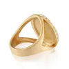 Oro 316 in acciaio inossidabile religioso Oes Eastern Star Ladies Rings Oggetti per donne con gioielli con pietre di cristallo per femmine4330406