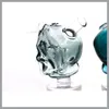 Hookahs新しいミニガラスボーンスペシャルスカルデザインダブリグ高品質水パイプスモールバブラー