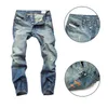 Gat nostalgische jeans nieuwe rechte jeans mannen stretch broek 1pcs