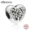 DORAPANG 100% 925 Sterling Silver Brand New Bracelet Rose Bella And Friends Family Bracelet Set Suitable For DIY Robot Gift