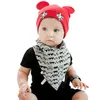 Baby Skullies 1-24 месяцев шапочки шапочки мальчик девушки ушей шапка милая детская кепка оптом смешать 10 шт.