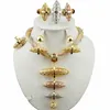 Brautschmuck-Set, super Qualität, afrikanischer großer Schmuck, beste Qualität, Kostüm, Gold-Set, Damen-Halskette, Hochzeits-Sets