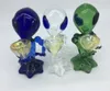 Alien Glass Pipes Mini G Spot Alien Pipes Recycler Dab Rig Pipes à fumer en verre 6,69 pouces Brûleur à mazout en verre