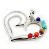 Natur 7 Färgglada stenpärlor Reiki Chakra Healing Point Charm Pendant för Crystal Halsband Smycken 23 stilar för VÄLJ