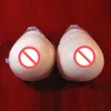 free shipping!!!40 D fake breast , shemale's gift 1600 g tear drop rubber boobs with straps wholesale