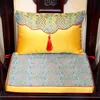 Kinesisk naturlig mulberry silke stol kudde säte high end tjockna svamp damask pad midja kudde hem dekorativa ländkudde