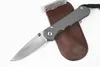 Special Offer Chris Reeve Knives Large Sebenza 25 Folding Knife S35vn Drop Point Satin Blade CNC TC4 Titanium Handle With Leather Sheath