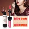 Drop Ship Epack bouteille de vin rouge teinte à lèvres mate brillant à lèvres longue durée imperméable à l'eau brillant à lèvres hydrater teinte à lèvres cosmétique liquide Lips8790560