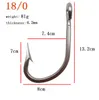 7731 Stainless Steel Super Large Fishing Hooks Big Game Fish Tuna Bait Extra Big Fishing Hook Size 18/0 20/05437042