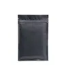 Black Plastic mylar bags Aluminum Foil Zipper Bag for Long Term food storage and collectibles protection two side colored