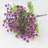 10st 7 konstgjorda pvc gypsophila blommor bukett för bröllopsfest hem semester plats dekoration bukett diy gör