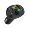 BT23 QC 3.0 Bluetooth Car Kit Snabb dubbel USB -billaddare FM Sändare Modulator O Musik Mp3 Player Handsfree Car Kit2100404