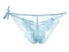 Women Sexy Underpant 8 Colors Butterfly See Through Lace Underwear Breathable Womens Panties