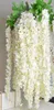 Ny design Wisteria Garland hängande blommor 5st för utomhusbröllopsceremoni dekor Silk Wisteria Vine Wedding Arch Floral Decor