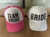 Mode unisexe lettres impression maille casquette de Baseball Hip Hop casquettes papa Snapback chapeaux pour marié équipe mariée