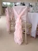 프릴 아름다운 우아한 새로운 오는 손으로 낭만적 인 결혼식 용품 결혼식 이벤트 의자 샤시 의자 커버를 만들었습니다.