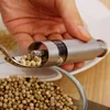 Salt shaker pepper mill grinder seasoning muller maker injector salts peppers mills kitchen tools stainless steel manual