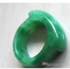 2017 NEUES Modell Echtstein smaragdgrüne Jade Handgravur Ringe Großhandel und Einzelhandel kostenloser Versand bester Ring