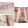 Round Lace High Density Princess Bed Nets Curtain Dome Princess Queen Canopy Mosquito Nets Hot Sale