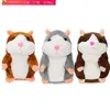 Talking Hamster Mouse Pet Plush Toy Naucz się mówić Elektryczne Rekord Chomik Edukacyjne Dzieci Faszerowane Zabawki Prezent 15 CM