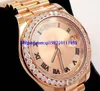 Presente de natal mens relógios Presidente Day-Date 41mm 218235 18 K Rose Gold Diamante Bisel Vestido Estilos BOX / PAPERS