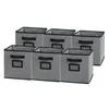 Cube de rangement en tissu pliable, 6 pièces, panier, bacs, conteneurs, tiroirs, boîtes de rangement, bacs, Organization du rangement à domicile