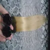 100% Human Hair Ombre T1B/613 Blonde Keratin Stick Hair Extension 100g Straight Flat Tip Pre Bonded fusion hair extension capsules 10"-26"