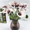 Simülasyon Calla Lily Yapay Çiçek Pu Gerçek Ev Dekorasyon Çiçekleri Düğün Partisi Mother039s Günü Buket Çiçekleri1827381