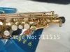 Xinghai XSS-100 Tubo Dritto Sassofono Soprano B Piatto Ottone Placcato Oro Strumenti Musicali Occidentali Bottone Perla Con Custodia