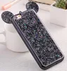 Coque Bling Paillettes TPU Coque Glitter Coque TPU pour iPhone 8 Plus iPhone 6S 7 X Plus Samsung S8 Plus