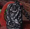 Natural obsidian zhongzhu pendant pendant tianshi zhongxun zombies evil spirits block new