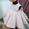 Söt baby flicka klänning pärlstav dop klänningar för tjejer 1 år födelsedagsfest klänning döda klänning spädbarn kläder bebes vestido