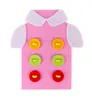 DIY Handgemachte Lernspielzeug Gewinde Nähen Taste T-shirt Schnürsenkel Kit Kits Kindergarten Handarbeit Lehrmaterial Kinder Weihnachtsgeschenk