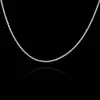 whole saleHot sale Retail Wholesale silver Necklace Women Man necklace 2mm 16 18 20 22 24 inch Twist Rope Chain jewelry accesory 925