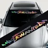 Laser Letters Auto Car Front Window Stickers ملصقات شرس الزجاج الأمامي لـ BMW Audi Ford Focus Mazda Car Tyling5416132