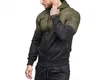 Mens Sport Jassen Mode 3D Design Slim Fit Sportkleding 5 Kleuren Gradiënt Hooded Mannelijke Sweatshirts met Zakken