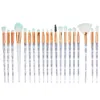 20 sztuk / zestaw pędzli do makijażu ustawione oko cień wkładka podkładka brow concealer blending beauty make up pędzla DHL Free BR033