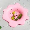 Ny kreativ godis blomma form silikon handfat vatten filter silfartyg stoppare filter köksgudar
