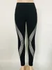 Reflectle Legginsy Spodnie Glow In The Dark Night Light Lampki Laser Fitness Yoga Rajstopy Sportowe Dress Women Female 10 SZTUK